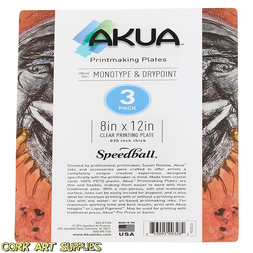 Akua Printmaking Plates 8"x12" 3 pack