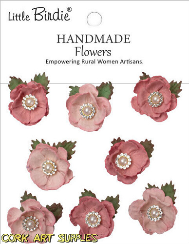 Little Birdie Handmade Flowers Butter Cup Pink Passion