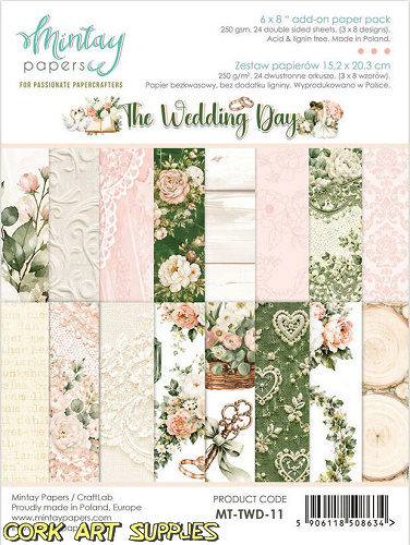 Mintay The Wedding Day 6x8 Inch Add On Paper Pack