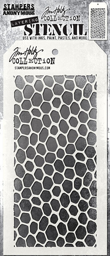 Stampers Anonymous Hive Tim Holtz Layering Stencil