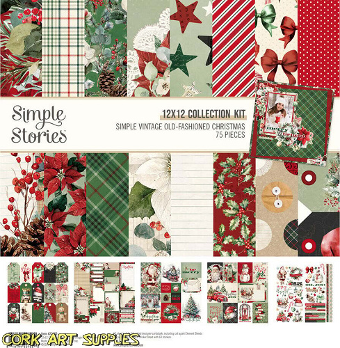 Simple Stories Simple Vintage Old Fashioned Christmas Collection Kit