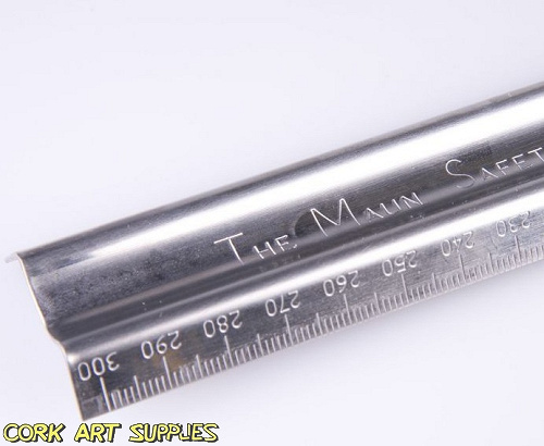 Ruler 12" Metal Maun Safety