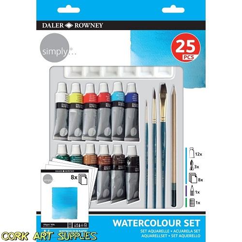 Daler Rowney Simply Watercolour Set 25pk