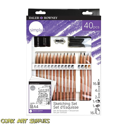 Daler Rowney Simply Sketching Set 40pk
