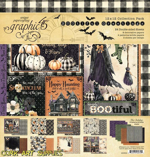Graphic 45 Bootiful Greetings 12x12 Inch Collection Pack