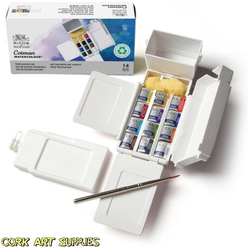 Winsor and Newton Cotman Watercolours Field Box 12 Half Pans