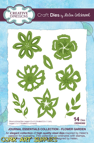 Creative Expressions Helen Colebrook Craft Die Journal Essentials Flower Garden  