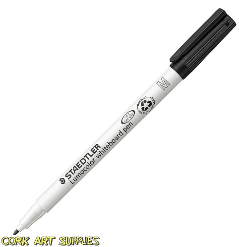 Whiteboard Marker 1mm Blk 10pk