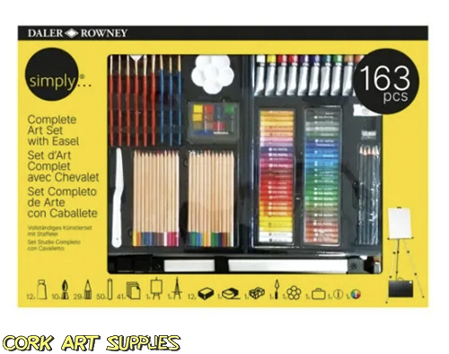 Daler Rowney Simply Studio Art Set 163pk (With Easel & Storage Case)