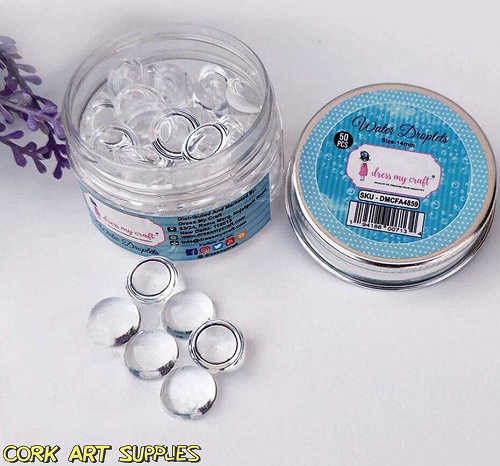 Dress My Craft Droplets Clear Water 5 (50pcs)