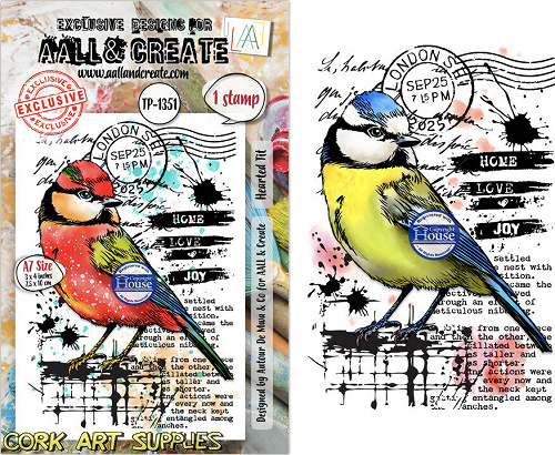 Aall And Create Hearted Nature A7 Stamp Sets Hearted Tit by Autour De Mwa & Co