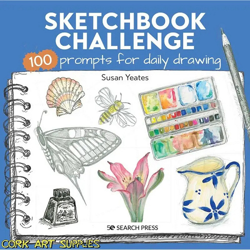 Book Sketchbook Challenge: 100 Prompts for daily drawing