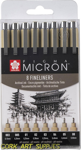 Sakura Pigma Micron Wallet 8pk