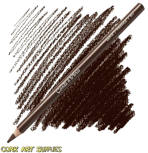 Charcoal Pencil Conté Sepia