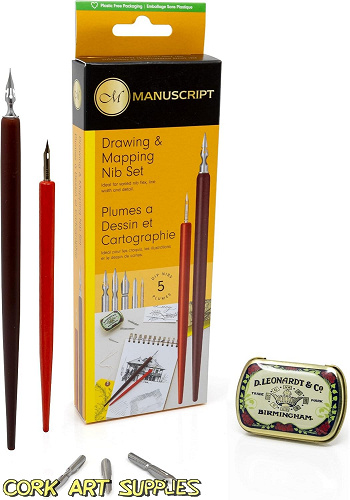 Dip Pen Drawing & Mapping Nibs