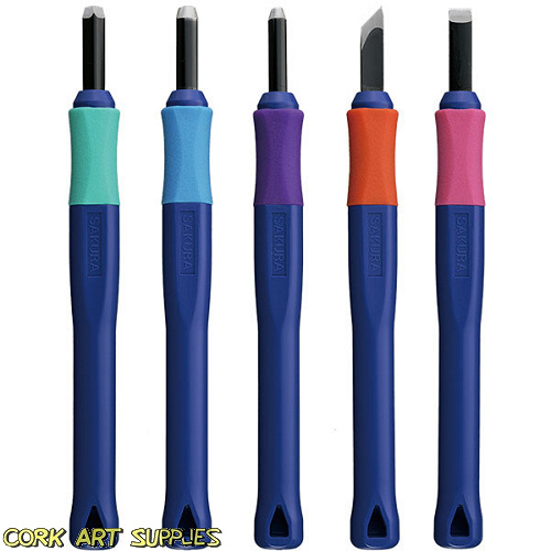 Wood Carving Set 5pk Sakura