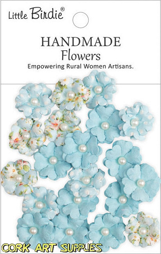 Little Birdie Handmade Flowers Lucile Blue Symphony
