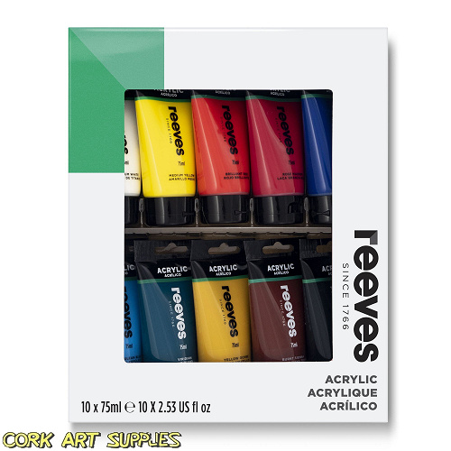 Reeves Acrylic 75ml 10pk