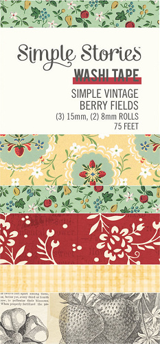Simple Stories Simple Vintage Berry Fields Washi Tape