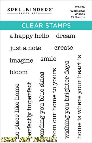 Spellbinders Whimsical Village Clear Stamp Set Wishes by Vicky Papaioannou