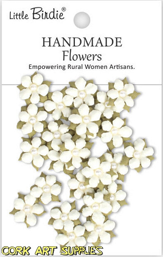 Little Birdie Handmade Flowers Elira Ivory Pearl 24pcs