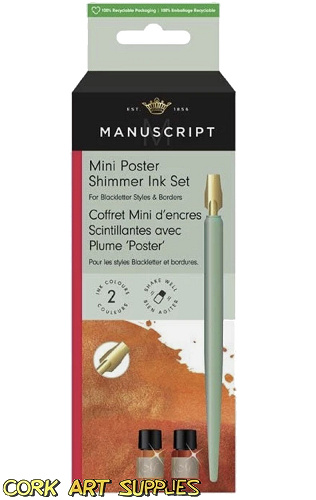 Dip Pen Set Poster Manuscript