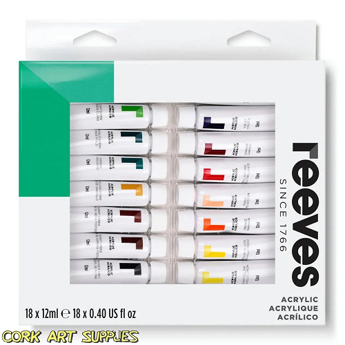 Reeves 10ml Assorted Acrylic 18pk