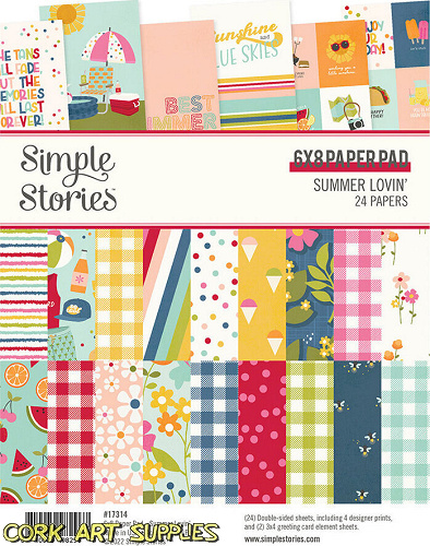 Simple Stories Summer Lovin' 6x8 Inch Paper Pad