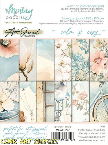 Mintay Art Journal Paper Pad 6x8 Inch Calm & Cozy