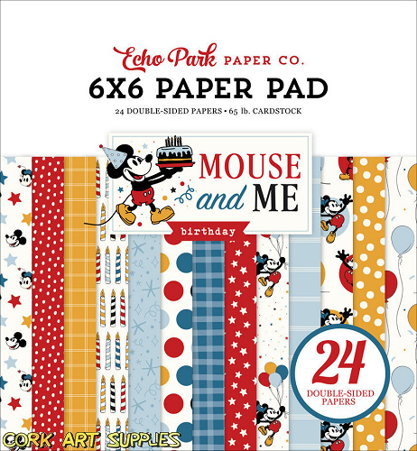 Echo Park Mouse And Me Birthday 6x6 Inch Paper Pad