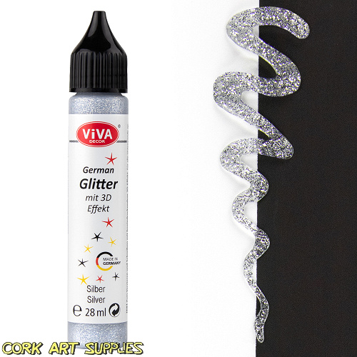 Viva Pen Glitter 28ml Silver