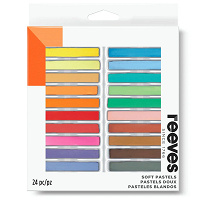Reeves Soft Pastels 24pk Assorted Chalks