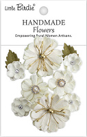 Little Birdie Handmade Flowers Liora Ivory Pearl (6 Packs x 10pcs)