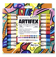 Artifex Dual Tip Acrylic Markers 24pk