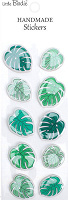 Little Birdie Handmade Resin Stickers Monstera Foliage 10pcs