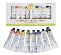 Natural Earth Paint Natural Acrylik Paints Classic 8pk