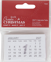 Papermania Create Christmas 2027 Calendar Tabs (10pcs)