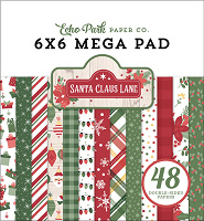Echo Park Santa Claus Lane 6x6 Inch Cardmakers Mega Pad
