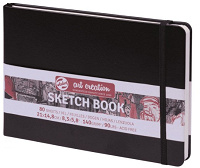 Hardback Talens 140g Landscape A5 Black