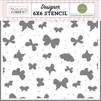 Carta Bella Secret Garden Stencil So Very Sweet Butterflies