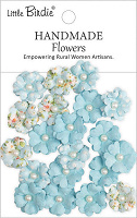 Little Birdie Handmade Flowers Lucile Blue Symphony