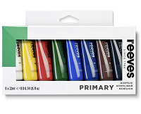 Reeves Acrylic 22ml Primary 8pk
