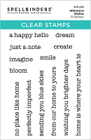Spellbinders Whimsical Village Clear Stamp Set Wishes by Vicky Papaioannou