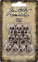 Tim Holtz Halloween Skulls 10pk