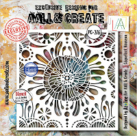 Aall And Create Dentelle Florale 6x6 Inch Stencil Coquelicot Nouveau by Azoline