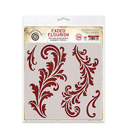 Cosmic Shimmer Faded Flourish Stencil