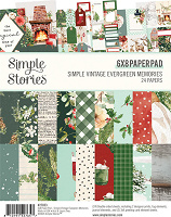 Simple Stories Simple Vintage Evergreen Memories 6x8 Inch Pad