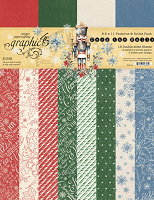 Graphic 45 Deck The Halls 8.5x11 Inch Patterns & Solids Pack