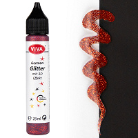 Viva Pen Glitter 28ml Red