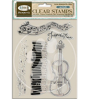 Stamperia Acrylic Clear Stamp Music